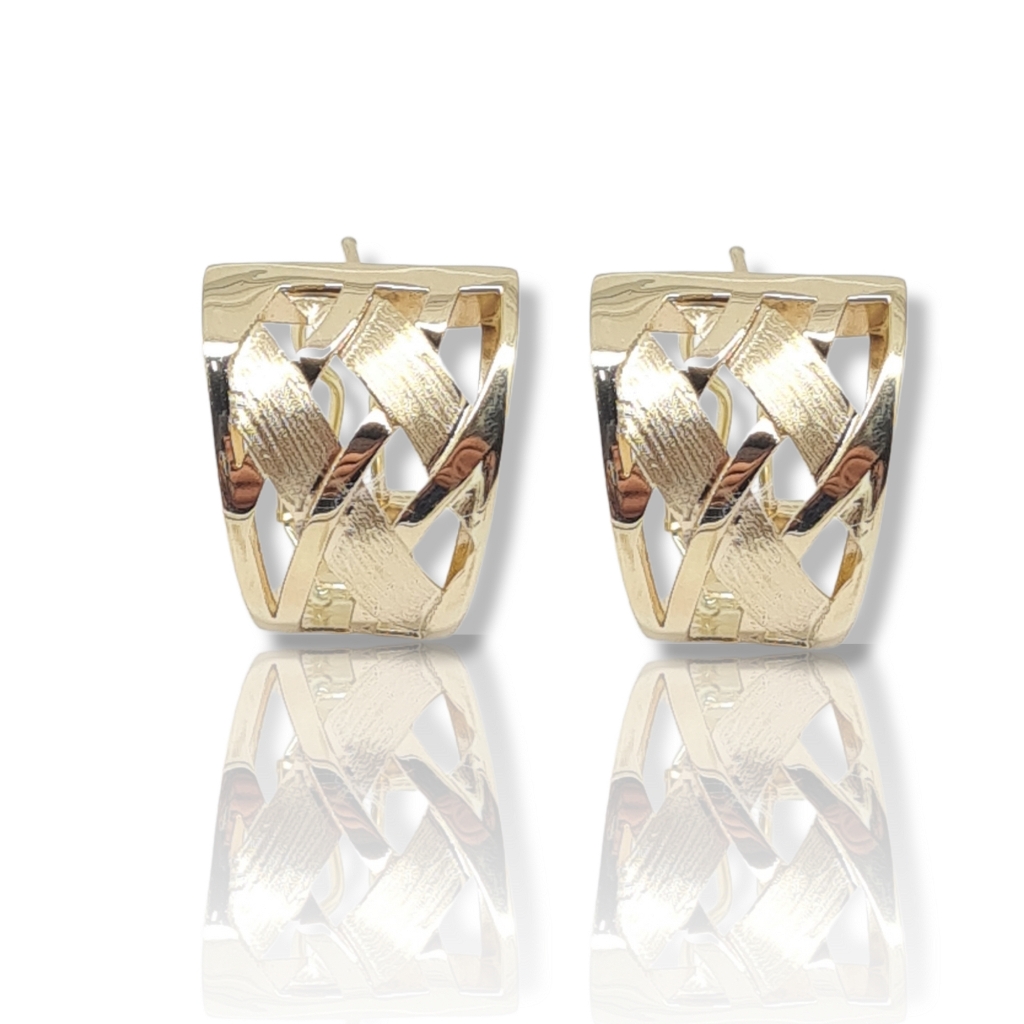 Golden earrings 14k (code S207091)